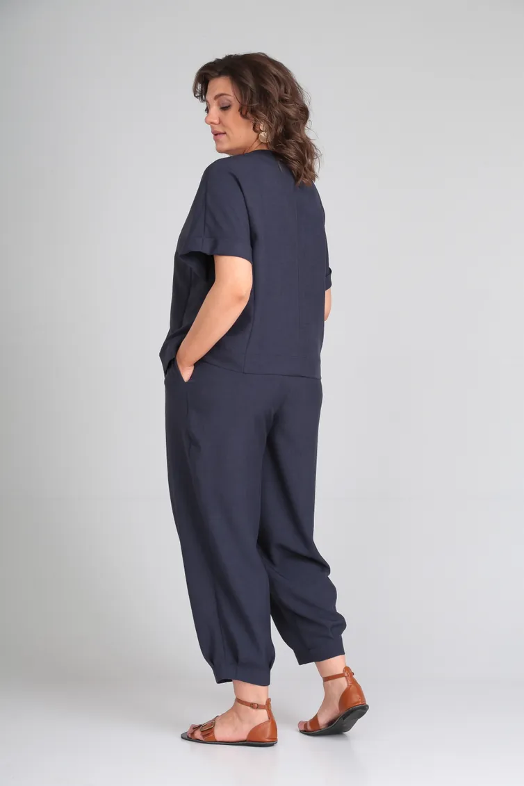 Garnitur Michel Chic #1337/1 temno-sinij