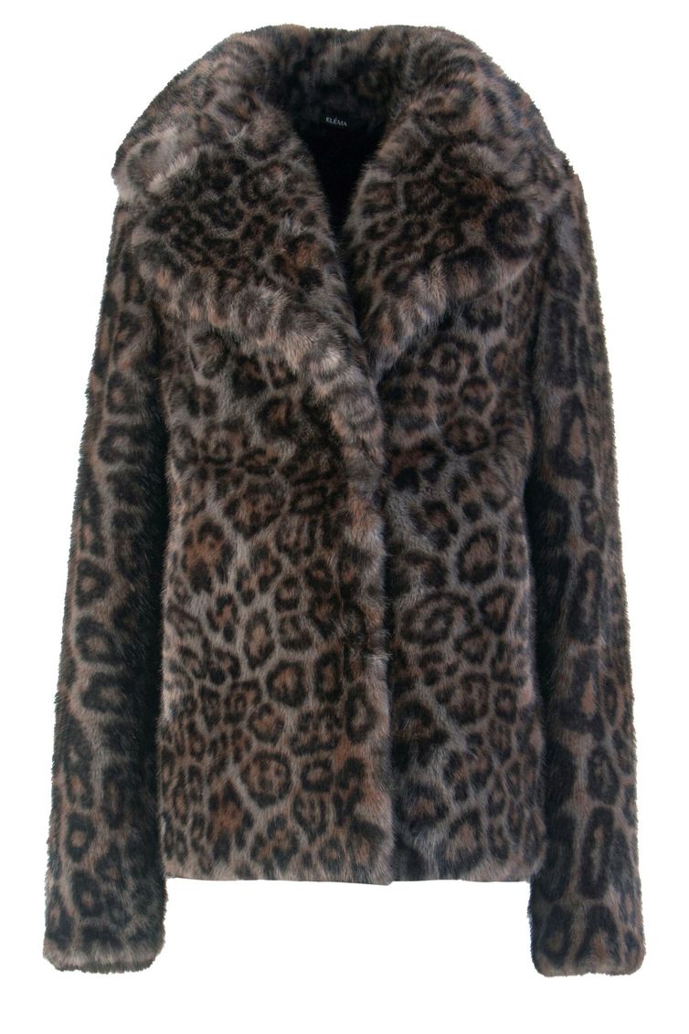 Пальто Elema арт. 9-1647 серый принт 170