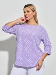 Bluzka DORA plus #0220-1 sirenevyj