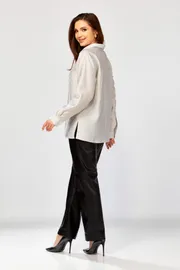 Blouse MALI #625-088 seryj