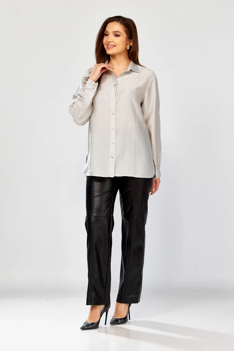 Blouse MALI #625-088 seryj