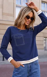 Jumper nika.pl 0204102 Emi-41 temno-sinij
