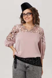 Blouse Anelli Laurel #1790 pudrovaya vual