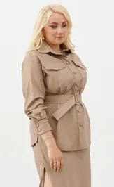 Рубашка Ketty К-01530 капучино