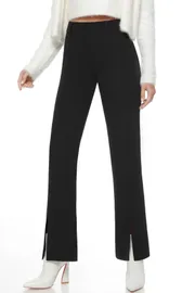 Spodnie DS Trend #Br-0209-0438 (chernye s razrezami)