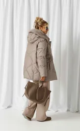 Coat Beautiful & Free 1018 seryj