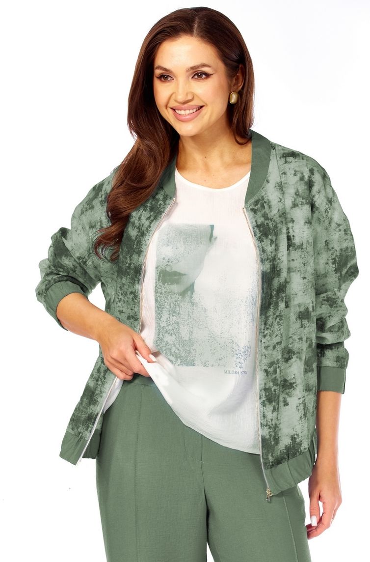 Комплект Milora арт. 1454 зеленый + абстракция