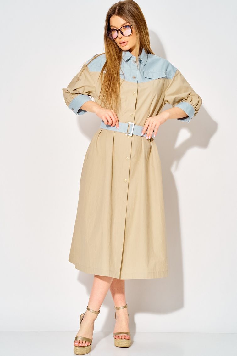 Sukienka LAIKONY #L-434 bezhevyj