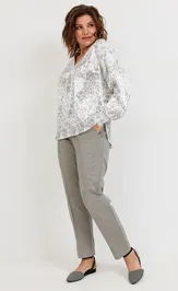 Блуза BegiModa 4142 круги на белом