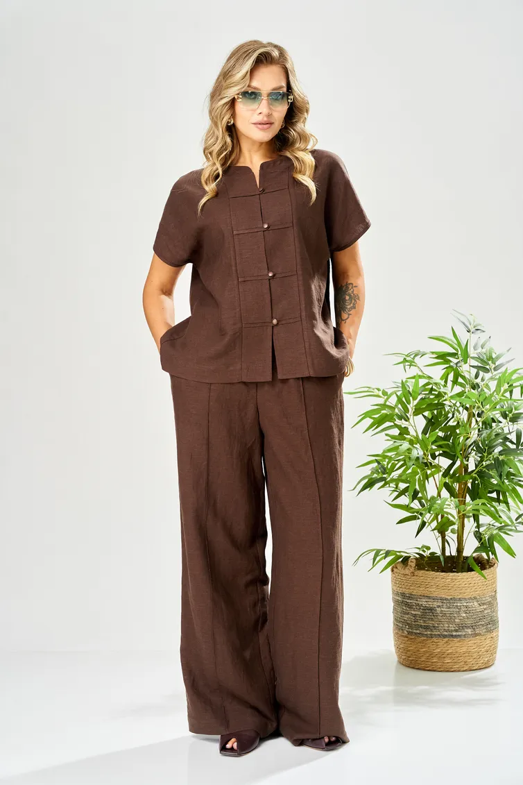 Suit Ava fashion #M-207 korichnevyj