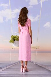 Sukienka Barbara Geratti #S2996BG belyj/rozovyj