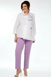 Zestaw Vilena-fashion #954 belyj+lavanda