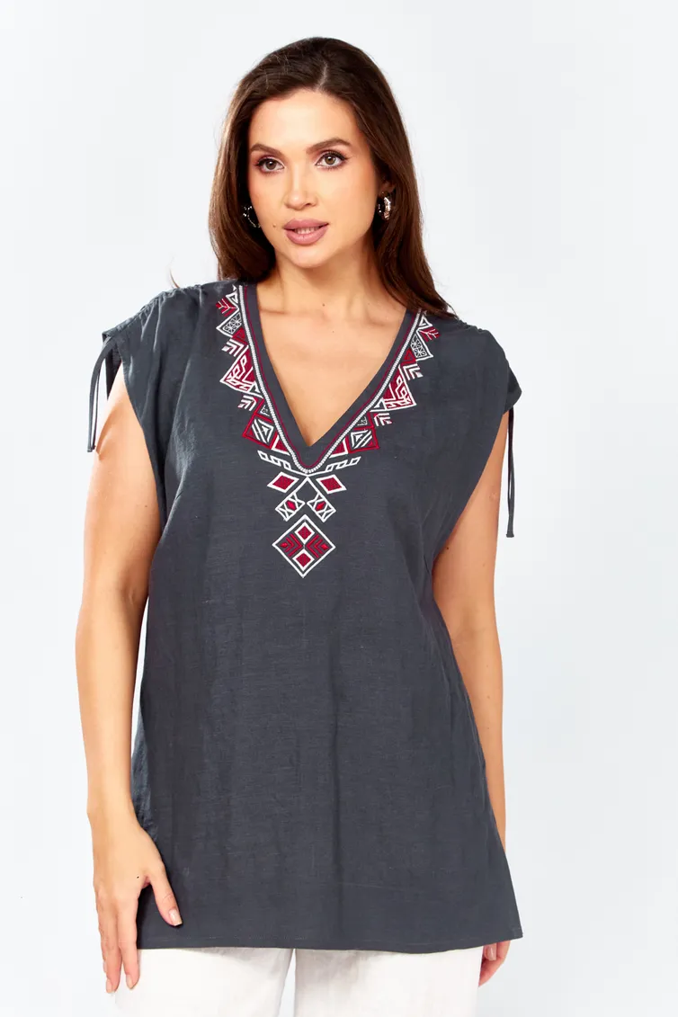 Bluzka MALI #625-079 seryj