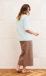 Костюм GIZART 5425 голубой, капучино