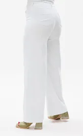 Trousers Anelli Laurel 1437 belye