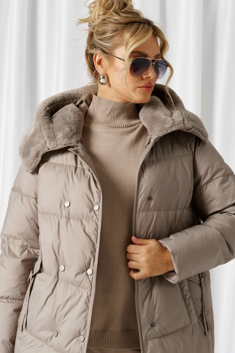 Coat Beautiful & Free #1018 seryj