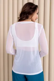 Blouse TOOK A LOOK & Angelika #AV-08s belyj
