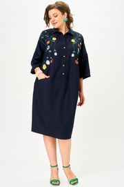 Платье SOVA арт. 11318 синий