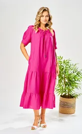 Платье Ava fashion М-211 фуксия