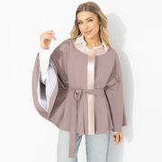 Жакет CHARUTTI арт. Яркий эффект (вереск, с поясом)