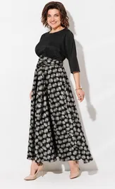 Dress Anastasia MAK 1229-D chernyj+gorox