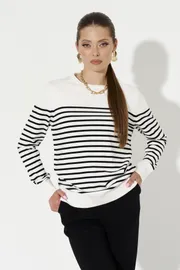 Джемпер Ketty арт. K-18240 бело-черный