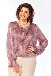 Blouse Olga Style #S889 bordovyj