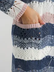 Sweter BONADI #1285 pudra-dzhins