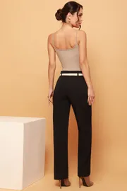 Брюки DS Trend арт. Бр-0208-0300-02 (классические черные с ремнем)