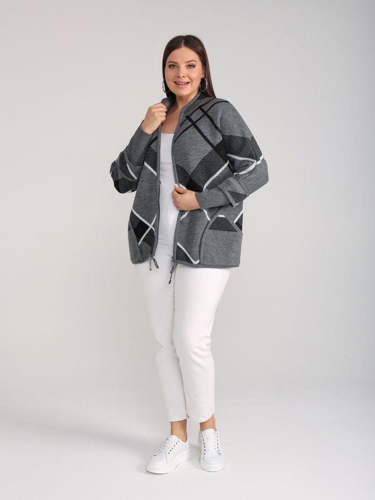 Sweter BONADI #1758 seryj