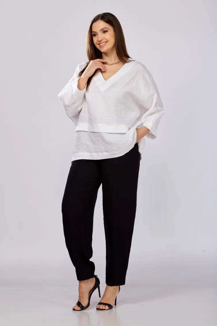 Bluzka MALI #625-057 belyj