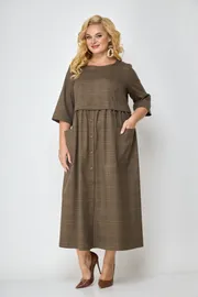 Платье Michel Chic арт. 2062/1 коричн клетка