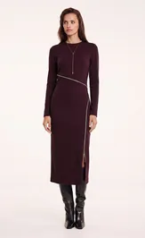 Sukienka MilMil 1161-26 Florenciya bordovyj