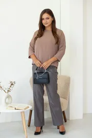 Trousers TOOK A LOOK & Angelika #AB-019 kofejnyj