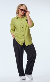 Комплект OVERYOU 248/1 фисташка с черно-белым