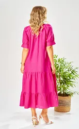 Платье Ava fashion М-211 фуксия