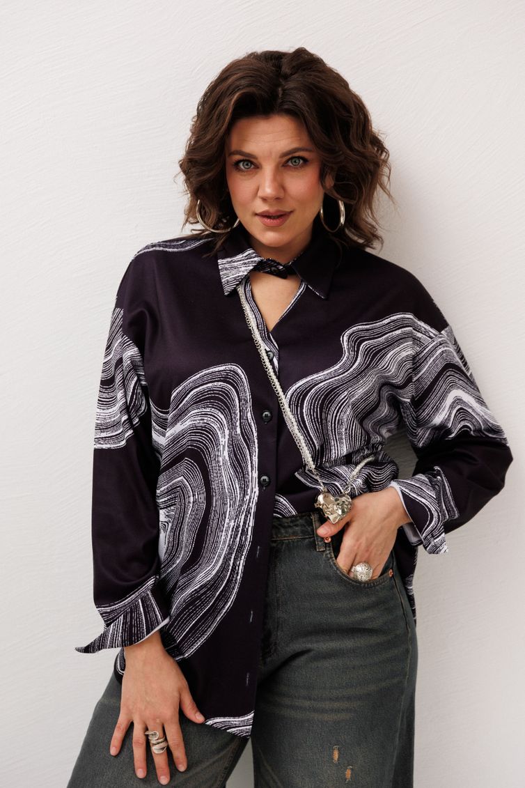 Shirt Anelli Laurel #1514.1 mramornaya rubashka