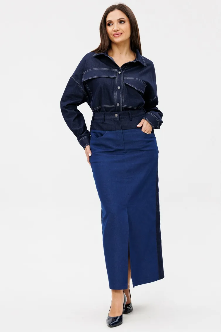 Skirt Ma Cherie #2076 sinij