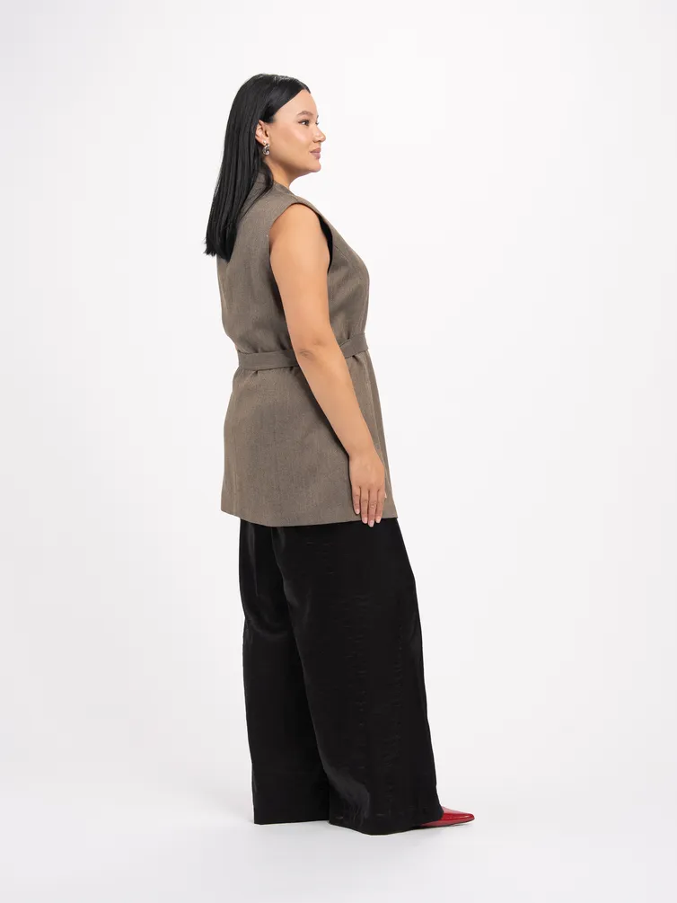 Kamizelka FASHION CENTRE #Pv-3841/Korichnevyj melanzh