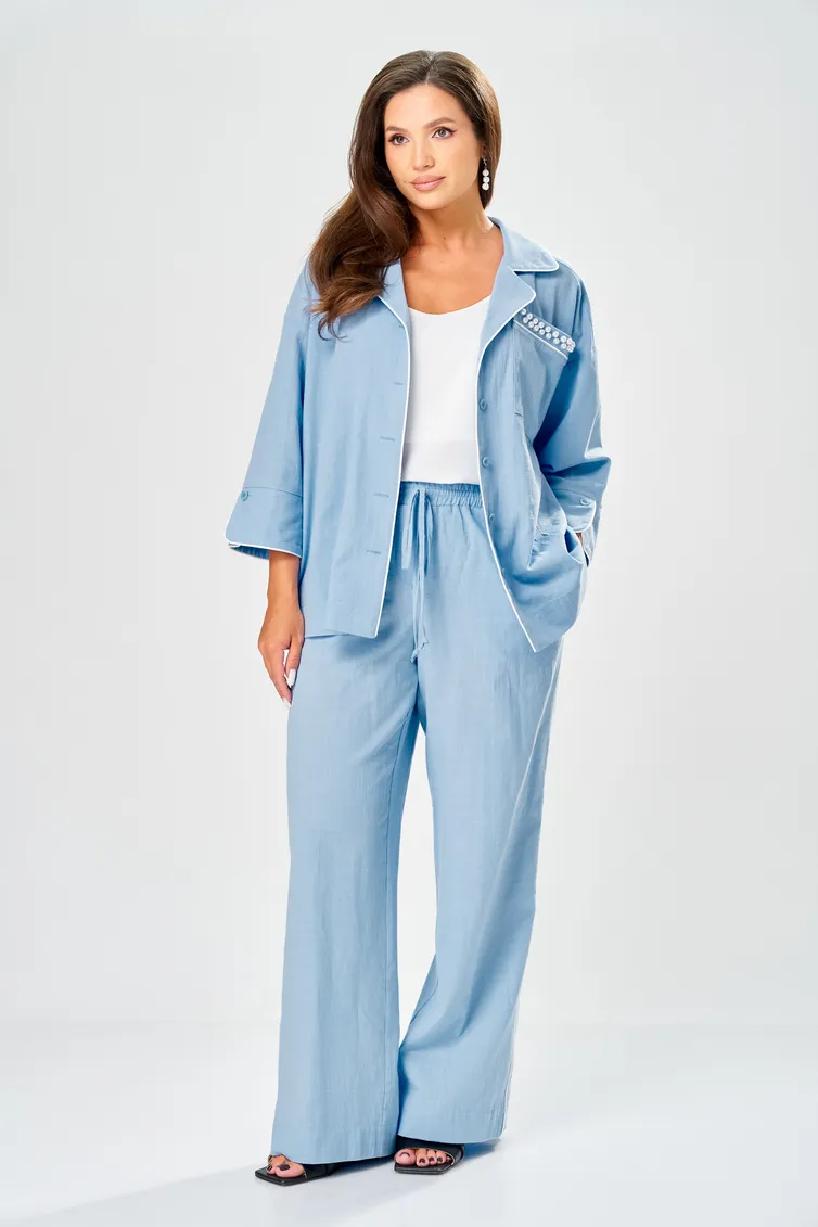 Suit Ava fashion #M-219 goluboj