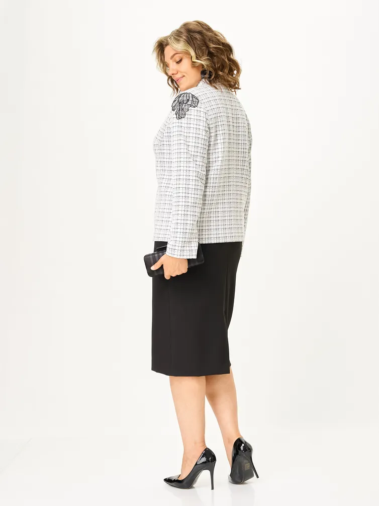Suit Vilena-fashion #1198 belyj+chernyj