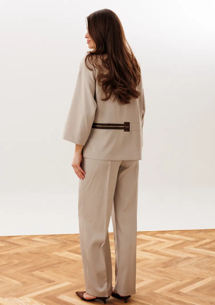 Garnitury damskie Verita moda #N-2440 bezhevyj