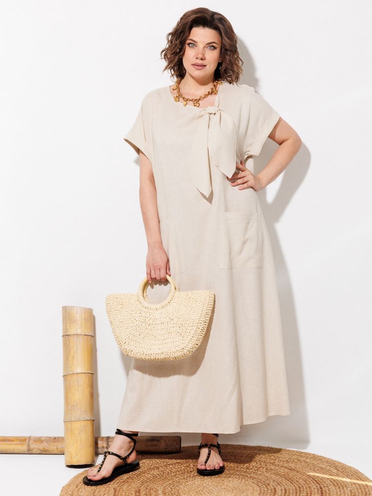 Dress Anastasia MAK #1326 bezhevyj