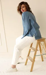 Блуза BegiModa 4041 джинс