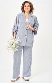 Костюм БелЭльСтиль арт. 884-333/601-308 голубая полоска