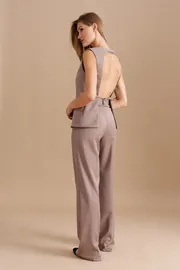 Waistcoat Elletto Life #3779 temno-bezhevyj