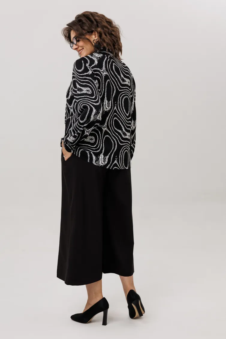 Blouse Anelli Laurel #1663 mramor nero