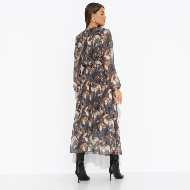 Dress CHARUTTI #Letyashhie mgnoveniya (brown)
