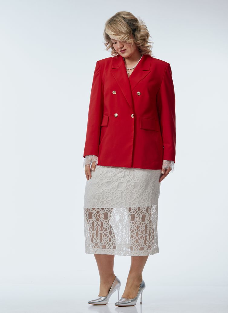 Костюм OVERYOU арт. 244 красный с белым