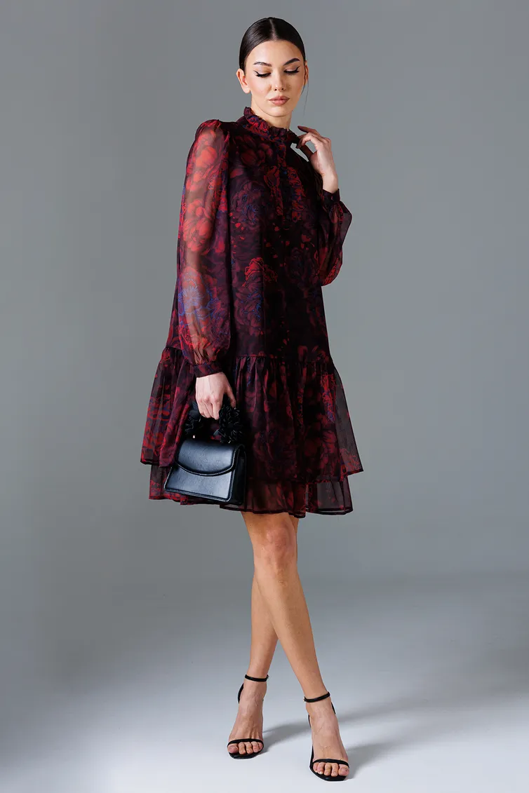 Sukienka Buter New #2881 bordo